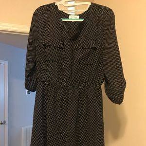 Black & White Polka Dot Dress 👗 🖤